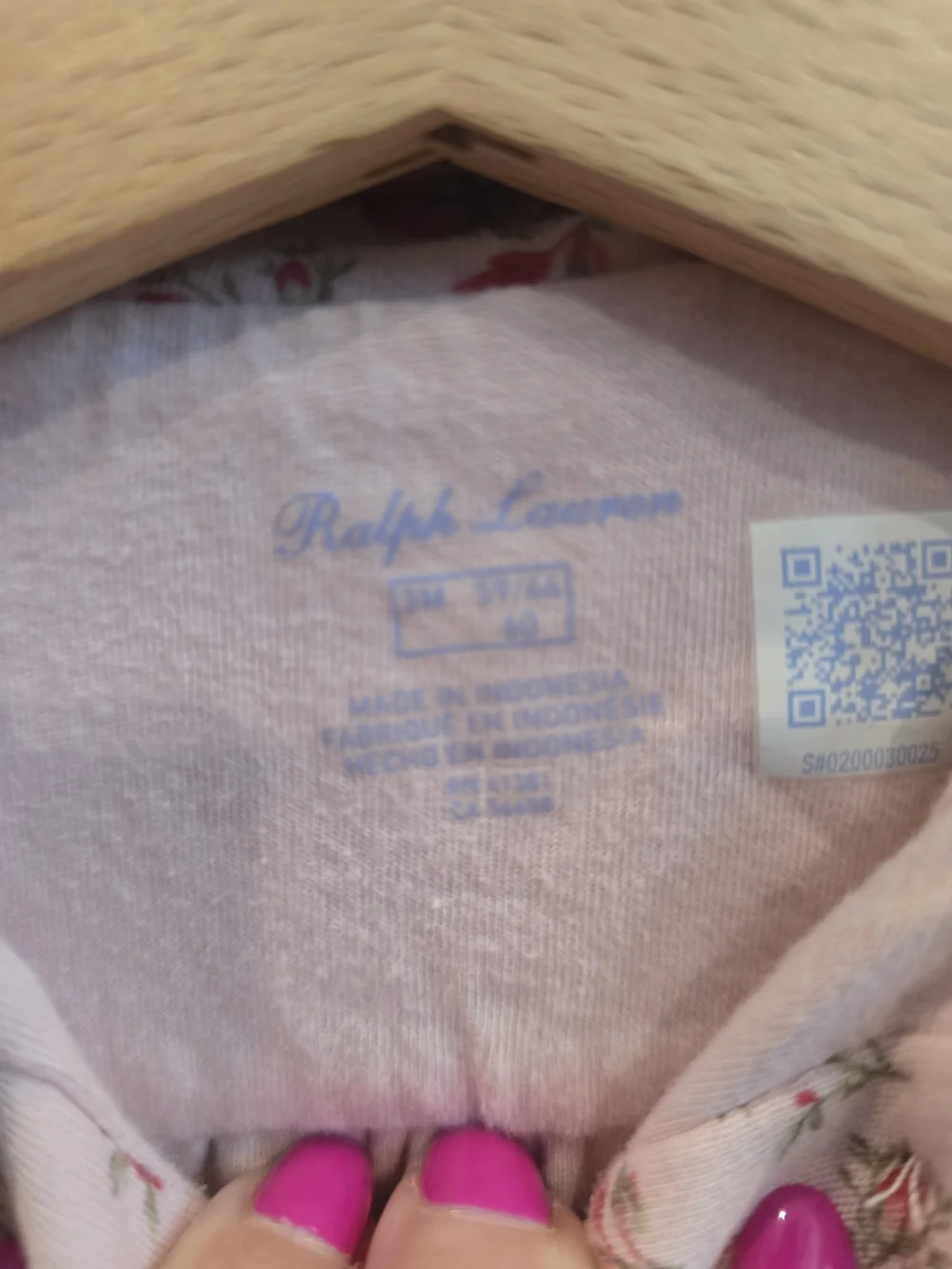 Ralph Lauren Pink Floral Long-Sleeve Baby One-Piece